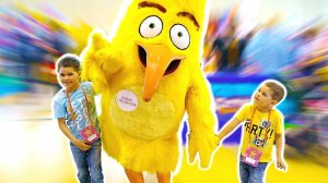Party with cartoons for kids.