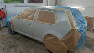 Покраска гольф 4