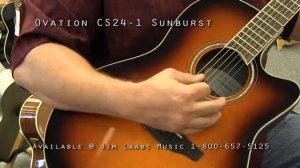 Ovation CS24-1 Sunburst Acoustic Guitar Demo Video