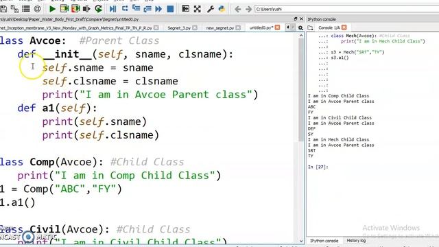 Inheritance in Python (Hierarchical and Multiple Inheritance) by Programming With Python