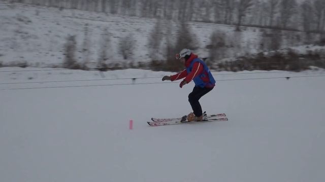 Переход из плуга на параллельные лыжи смотреть онлайн