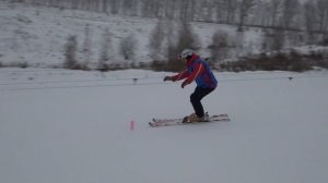 Переход из плуга на параллельные лыжи