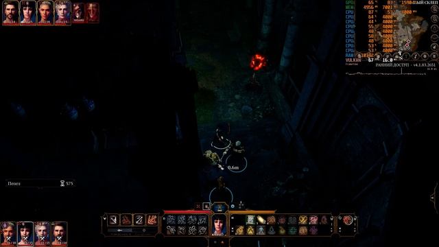 Baldur's Gate 3 2020 Vulkan Заброшенные руины Utra Settings Lenovo Legion Y540 i5 9300H RTX 2060 смотреть онлайн