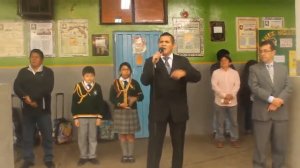 FERNANDO ARCE EN EL COLEGIO JOSE ANTONIO ENCINAS PUENTE PIEDRA