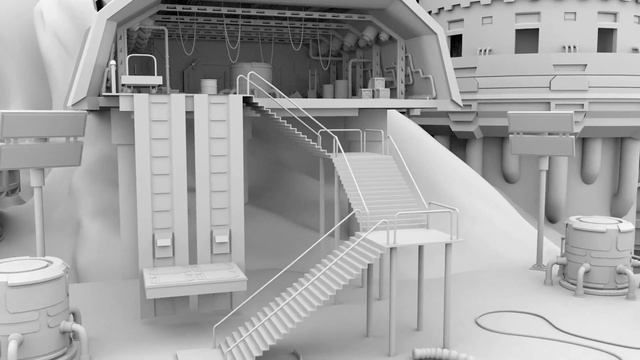 3D SciFi Mountain Base Environment смотреть онлайн