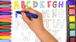 Учим английский алфавит|Раскрашиваем буквы|Буквы раскраски|Учимся писать буквы|Учимся буквы A-Z