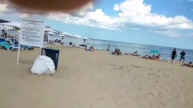 Пляж в Болгарии! Пляж Солнечный Берег! ЧЕРНОЕ МОРЕ. смотреть онлайн