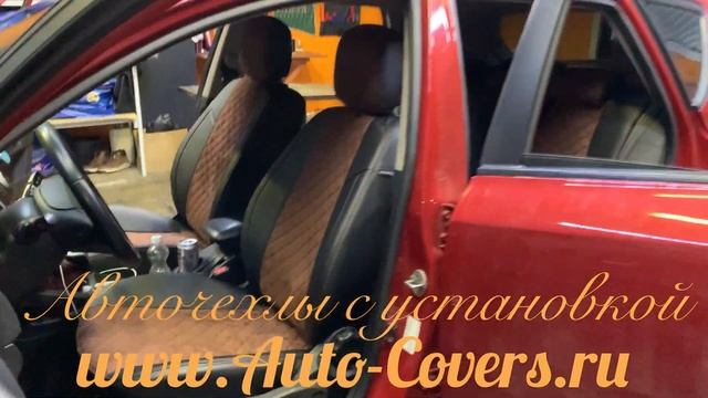 Чехлы на Киа Сид 1 из Экокожи. Установка авточехлов в Москве. смотреть онлайн