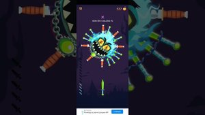 Прохождение «Challenge Monster» (40) (Ведьма) в Knife Hit
