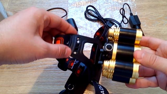 Налобный фонарь /Светодиод Т6 смотреть онлайн