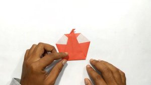 Origami Apple ? Easy Paper Apple Fruit ? Paper Crafts For School | MS Art and Craft