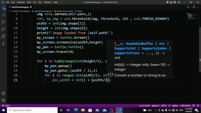 Print Harry Potter Sketch in Python using openCV and Turtle Graphics ?