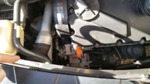 Работа привода генератора до и после замены обгонной муфты генератора, Volkswagen Transporter T5 1.
