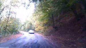 Старое бахчисарайское шоссе, участок дороги от горы Ай-Петри до большого каньона, сентябрь 2019