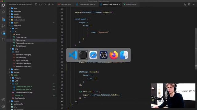[Live Coding Session] Writing tests for Vue.js components with Laravel Dusk and Vue Test Utils