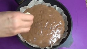 Шоколадно - банановый торт на сковороде за 7 минут Нереально вкусный и воздушный