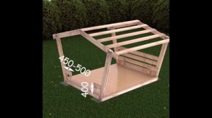 Вариант дачной беседки. Проект беседки с размером. Сделал сам