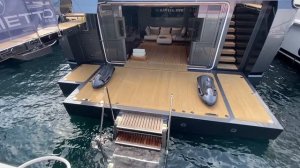 131ft Baglietto Panam Overview @ 2021 Cannes Yacht Festival