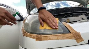 Как я "полирнул" фары орбитальной машиной Biltema