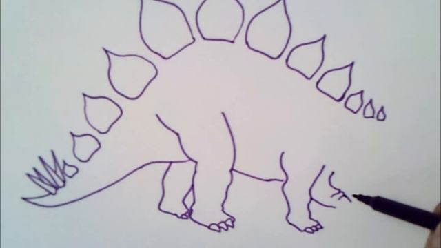 come disegnare uno stegosauro | come disegnare uno stegosauro passo dopo passo смотреть онлайн