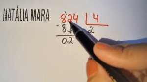 824 dividido por 4 | Como dividir 824 por 4 | 824/4 | 824:4 | 824÷4 |  Divisão exata 5º ano