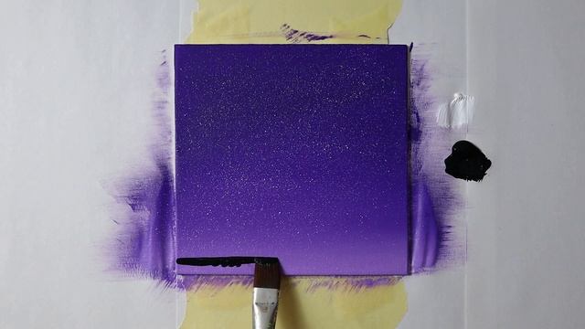 Easy Night Sky for Beginners | Acrylic Painting Tutorial Step by Step смотреть онлайн