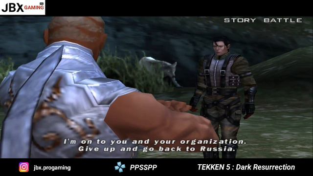 TEKKEN 5 - Dark Resurrection (PPSSPP) Gameplay | Story Battle DRAGUNOV