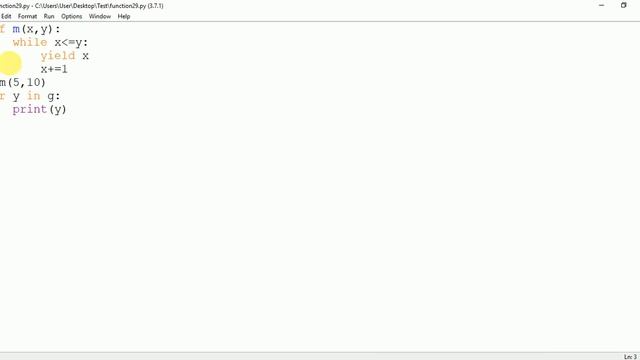 Python #29 - Function Generators and next(generator)  in Python ( Function - H )