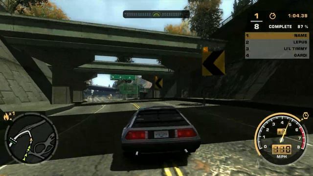 [NFS Most Wanted]De Lorean DMC-12 mod смотреть онлайн