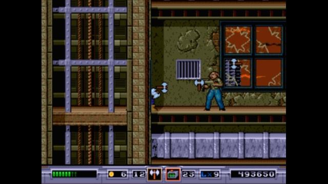 Sega Mega Drive 2 (Smd) 16-bit Ex-Mutants / Экс-Мутантс 8 уровень Небоскреб / Level 8 Skyscraper