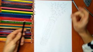 Как нарисовать хлопушку. Онлайн-школа рисования "Малевашки"