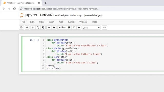 Python  Programming Series in Tamil |  Inheritance | Method Overriding in Python with Example
