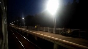 Таймлапс. Казанское направление. Москва-Казанская - Голутвин. ЭД4М. Вид снаружи поезда.