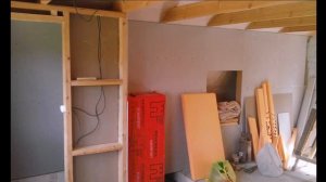 Утепление мансардной крыши,отделка гипсокартоном