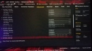ASUS ROG MAXIMUS X HERO настройка BIOS + 8700K