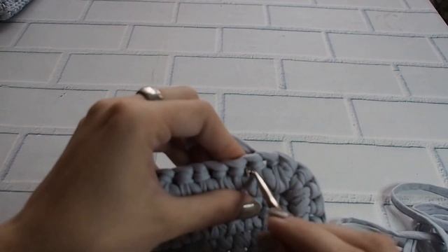 Корзина из трикотажной пряжи. Вяжем интерьерные корзинки