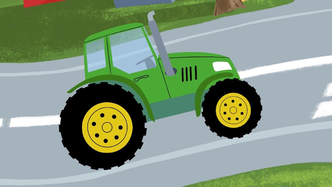 Песенки про машинки трактор. Синий трактор. Дорожные тракторы для детей. Песенки для малышей про машинки.