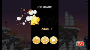 Angry Birds Seasons - On Finn Ice Game Movie - All Levels