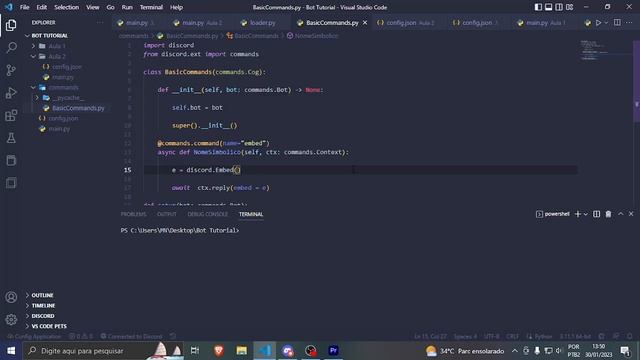 Como fazer um bot de discord #2 cogs & SlashCommands (Python) смотреть онлайн
