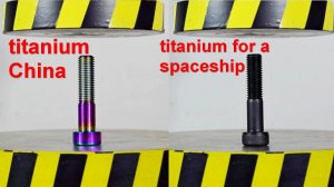 HYDRAULIC PRESS VS TITANIUM BOLTS