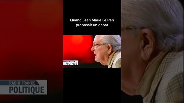 Jean-Marie Le Pen défie Jean-Luc Mélanchon.