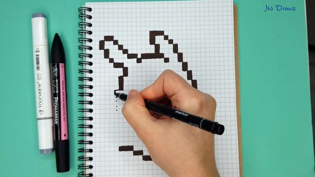Рисуем Зайку КАК НАРИСОВАТЬ Зайчика PIXEL ART Bunny ПИКСЕЛЬНАЯ ПЯТНИЦА смотреть онлайн