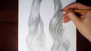 Рисуем волосы карандашом