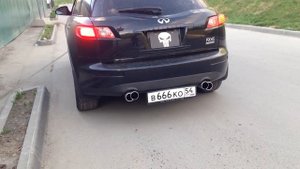 Выхлоп Infiniti fx45 от ForceExhaust