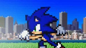 Super Sonic And Chaos Knuckles VS Chaos Nazo (Sprite Battle)