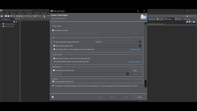 00 How to Create a Java Project in Eclipse | Java for beginners | ECLIPSE смотреть онлайн