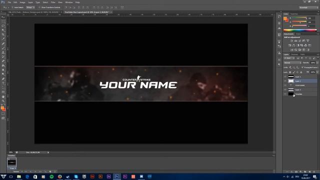 CSGO Banner Template  Glyph Design Photoshop