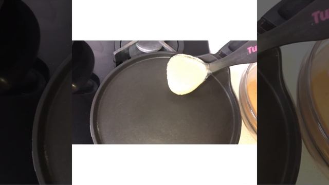 Мой завтрак , банановые блинчики и кофе с молоком ?☕️?