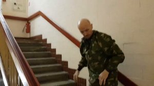 Боевая акробатика спуск на лестнице ИСКРА