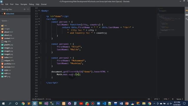 JavaScript Function Invocation | Function Call | Function Apply | Function Closures | from w3shools